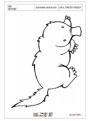 Köstebek boyama sayfaları